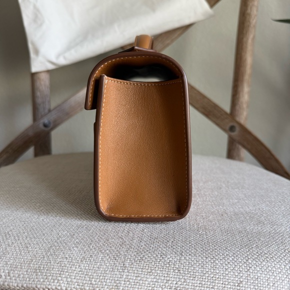 Savette symmetry pochette in saddle leather - Picture 6 of 11